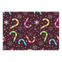 Kleurrijke Kerst Candy Canes met Sneeuwvlokken