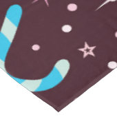 Kleurrijke Kerst Candy Canes met Sneeuwvlokken Tafelkleed (Gekanteld)