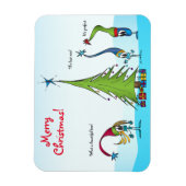Kleurrijke kerst cartoon karakter magneet (Verticaal)