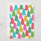 Kleurrijke Kerst Drie Fotocollage Feestdagenkaart (Achterkant)