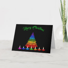 Kleurrijke kerst feestdagen kaart