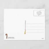 Kleurrijke Kerst Gingerbread House Feestdagenkaart (Achterkant)