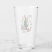 Kleurrijke Kerst Grafische Grinch Glas (Achterkant)