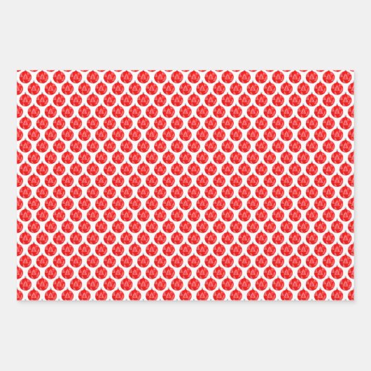 Kleurrijke kerst inpakpapier vel (Voorkant 2)