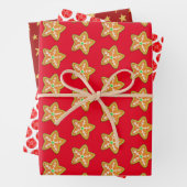 Kleurrijke kerst inpakpapier vel (In situ)