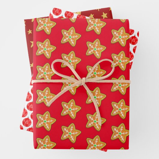 Kleurrijke kerst inpakpapier vel (In situ)
