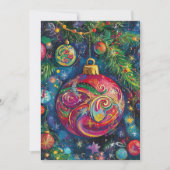 Kleurrijke kerst Kaart (Voorkant)