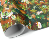 Kleurrijke kerst Kaleidoscoop Cadeaupapier (Rol Hoek)