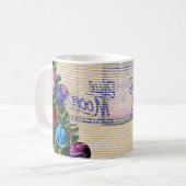 Kleurrijke Kerst Kantoor Mok - Tweezijdig (Voorkant links)