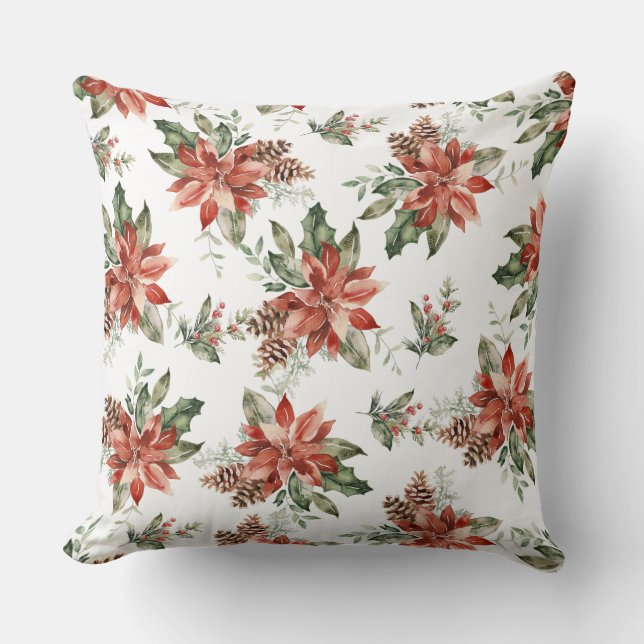 Kleurrijke Kerst Kussen (Voorkant)