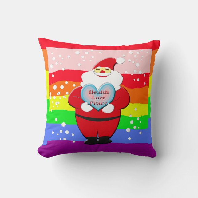 Kleurrijke kerst kussen (Voorkant)