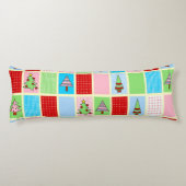 Kleurrijke kerst lichaamskussen (Achterkant)