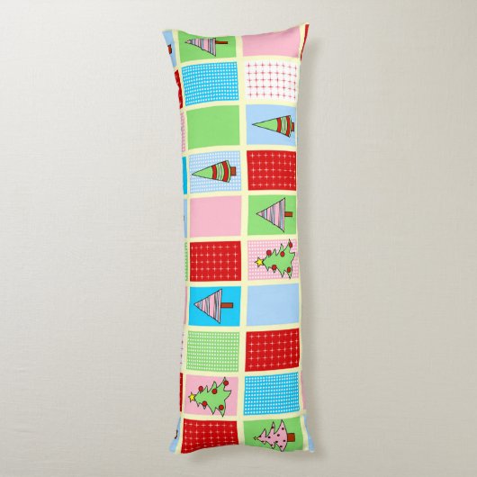 Kleurrijke kerst lichaamskussen (Achterkant (Verticaal))