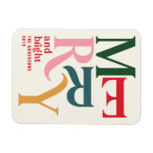 kleurrijke  kerst magneet (Horizontaal)