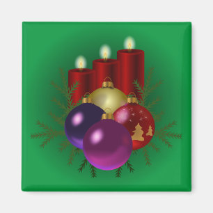Kleurrijke kerst magneet