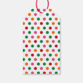 Kleurrijke Kerst met Kerstkrans Cadeaulabel (Achterkant)