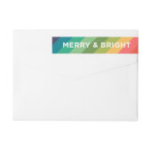 Kleurrijke Kerst met Regenboog (Achterkant)