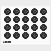 Kleurrijke Kerst Naam Retouradres Labels (Vel)