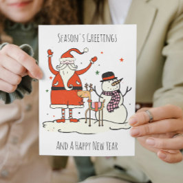 Kleurrijke kerst niet foto Gelukkig Nieuwjaar Feestdagen Kaart