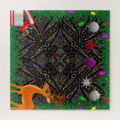 Kleurrijke Kerst & Nieuwjaar puzzel (Horizontaal)