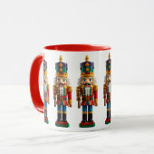 Kleurrijke kerst notenkraker Speelgoed Mok (Voorkant links)