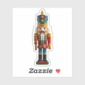 Kleurrijke kerst notenkraker Speelgoed Sticker (Vel)