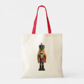 Kleurrijke kerst notenkraker Speelgoed Tote Bag (Achterkant)