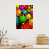 Kleurrijke Kerst Ornament Jamboree Poster (Keuken)