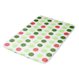 Kleurrijke Kerst Polka Stippen Badmat