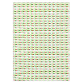 Kleurrijke Kerst Polka Stippen Tafelkleed (Voorkant)