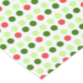 Kleurrijke Kerst Polka Stippen Tafelkleed (Gekanteld)