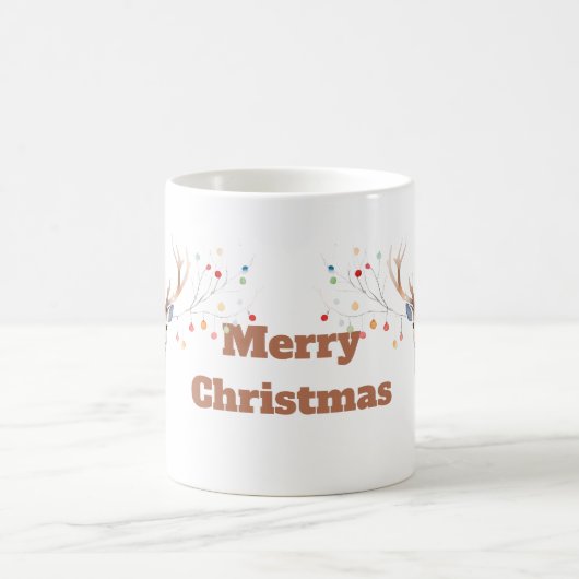 Kleurrijke kerst rendier Mok (Center)