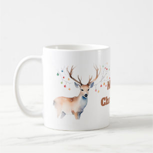 Kleurrijke kerst rendier Mok