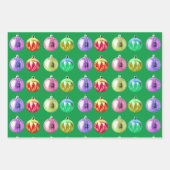 Kleurrijke Kerst Retro Art Wrap Craft Paper (Voorkant)