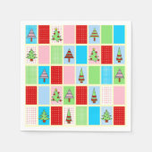 Kleurrijke kerst servet (Voorkant)