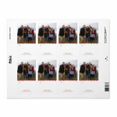 Kleurrijke Kerst String Lights | Vakantie foto Etiket (Full Sheet)