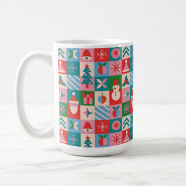 Kleurrijke Kerst Thema Raster Van Vakantie Pictogr Koffiemok