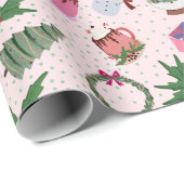 Kleurrijke kerst thema wrapping papier (Rol Hoek)