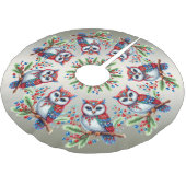 Kleurrijke kerst uil boom rok kerstboom rok (Gekanteld)