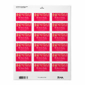 Kleurrijke Kerst waterverf peperkoekjes Etiket (Full Sheet)