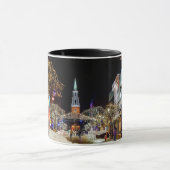 Kleurrijke kerstavond Snow City Mok (Midden)