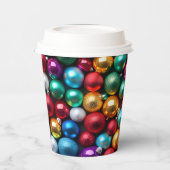 Kleurrijke kerstbal Ornamenten Papieren Bekers (Links)