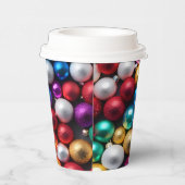 Kleurrijke kerstbal Ornamenten Papieren Bekers (Rechts)
