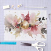 kleurrijke kerstballen en bloemen tissuepapier (Craft)