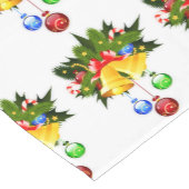 Kleurrijke Kerstbellen Korte Tafelloper (Hoek)