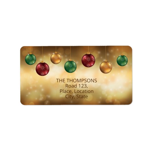 Kleurrijke kerstblazers met aangepaste tekst etiket (Voorkant)