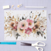 kleurrijke kerstbloemen tissuepapier (Craft)