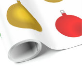 Kleurrijke kerstbollen inpakpapier Roll (Rol Hoek)