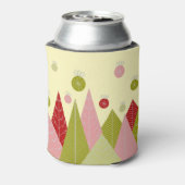 Kleurrijke kerstbomen blikjeskoeler (Blikje Achterkant)