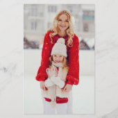 Kleurrijke kerstbomen Chicks Holiday Stationery Briefpapier (Achterkant)